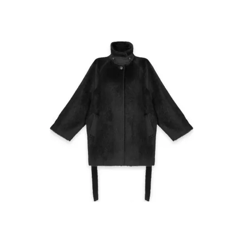 RONGRONG Velvet Feel Coat Unisex Black RONGRONG Вельвет Feel Пальто Унисекс Черный
