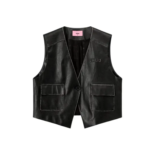 CHUU Черные Женские Жилеты