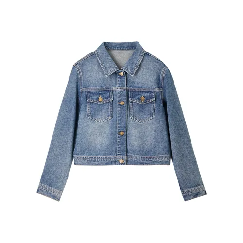 SENTUBILA Denim Jacket Women's Denim Blue