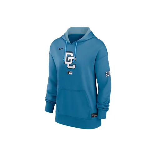 nike x MLB ThermaWashington Толстовка Женская Морской Синий