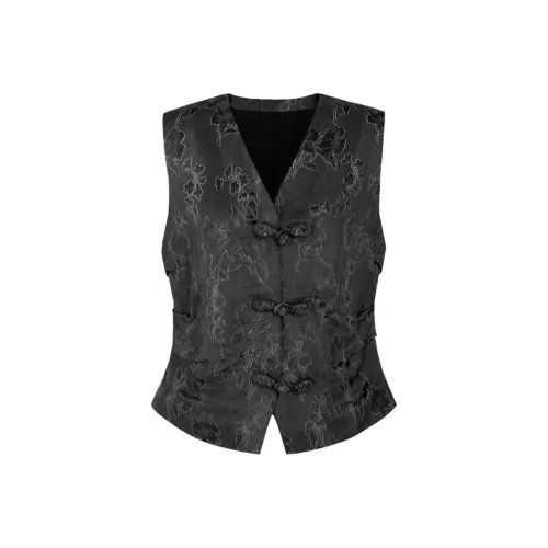 Rongrong Черный Ручная стирка Рекомендуется Унисекс Жилеты