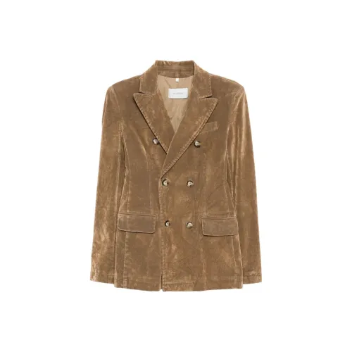 MaxMara Flocked Коллекция Бизнес Костюм Пальто Женское Бежевое