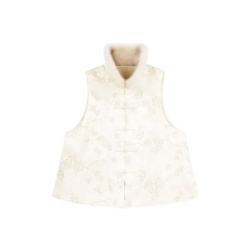 YICHENGFENGXU Жилет Женские Бежевый