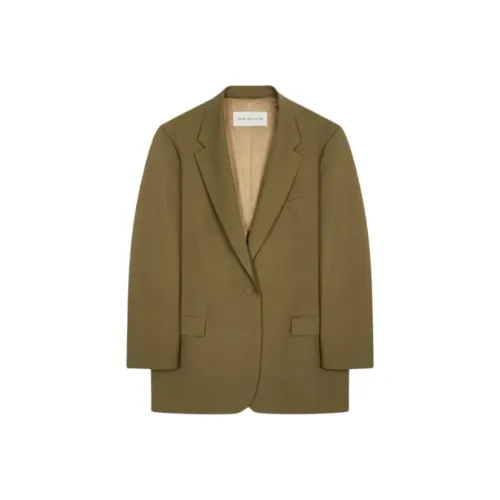 DRIES VAN NOTEN Хаки Женские Офисные костюмы
