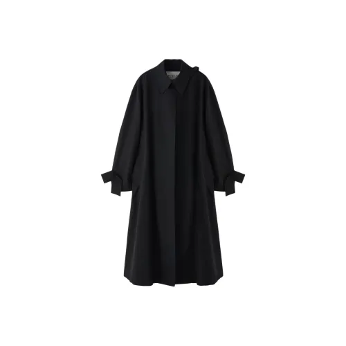 RECTO FW24 PETUNIA Хлопок OVER Тренчкот Тренчкот Женский Черный
