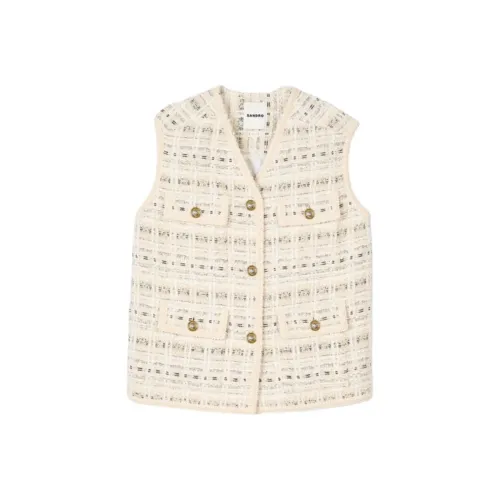 Sandro Chinese New Year Series Жилет Женские Бежевый