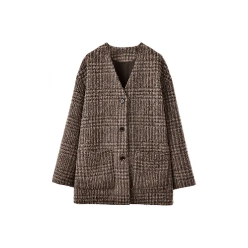 SINBOS Богатый Умбра Женское Пальто