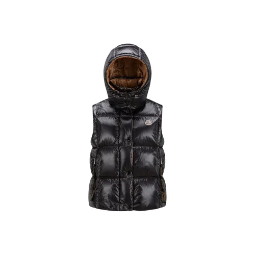 MONCLER Luzule Series Черный Женский Пуховый жилет