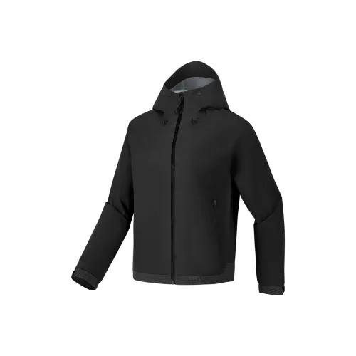 Skechers SS25 Водонепроницаемый Ветрозащитный And Дышащий Ветровка Женские Угольно-черный