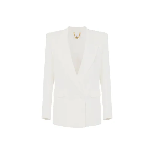 Elisabetta Franchi Бизнес-костюм пальто женское сливовый цвет