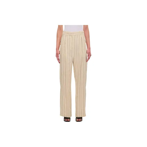 Loulou De Saison Повседневные брюки Женские Бежевые