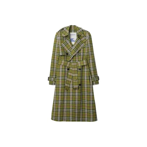 Burberry SS25 Тренчкот Женский Оливково-зеленый