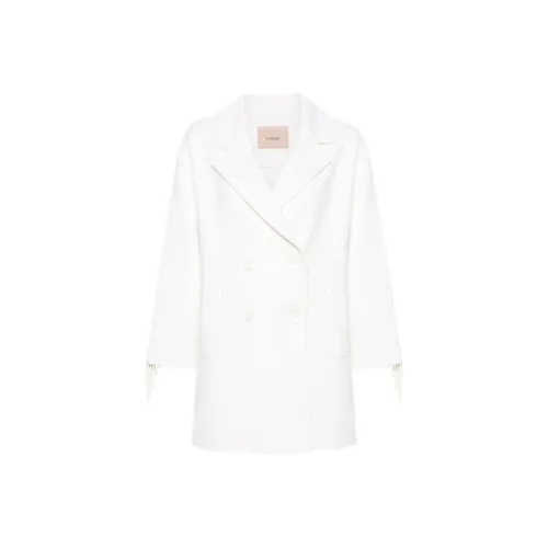 TWINSET Milano Пальто Женское Кремовый