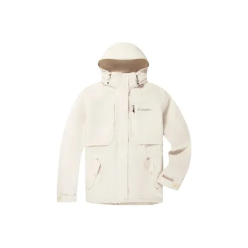 Columbia совместный бренд Casual Outdoor 2024 Осень и зима Водонепроницаемый И Теплый Ветровка Женская Белая