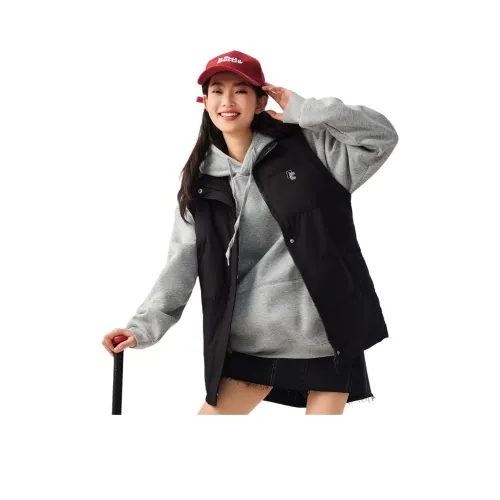 BALENO Loose Хлопок Fashion Versatile Отделение Термический Утолщенный Однотонный Базовый Жилет Майка Зимний Женский