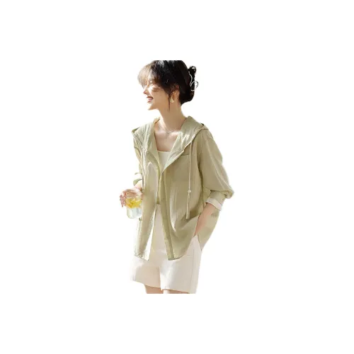 XWI Cropped Coat Women's Light Tea Green XWI Укороченное пальто женское светло-чайный зеленый