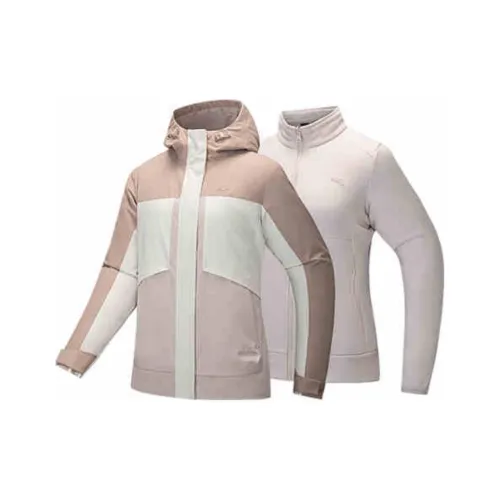 ANTA Outdoor Collection Теплоизоляционная ветровка Женская Тыква Коричневый Ванильный белый Лотосовый серый