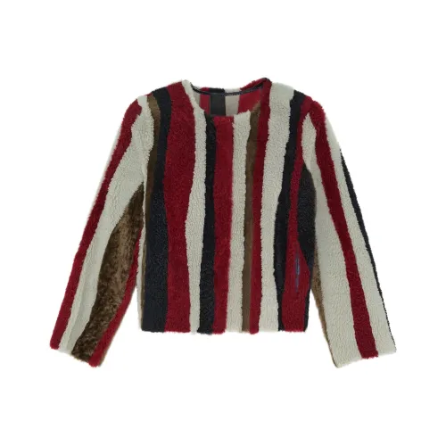 Yves Salomon FW24 Кожа Куртка Женская Многоцветная