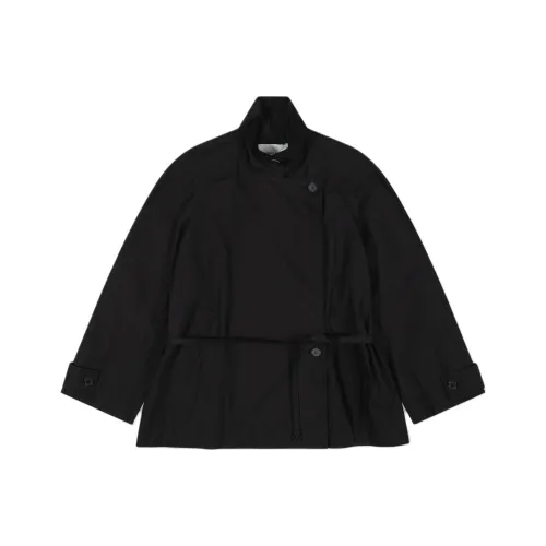 LOW CLASSIC SS25 Тренчкот Женский Черный