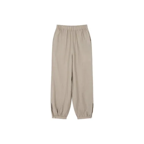 Mo Han Yi Mei Повседневные брюки Женские Светлый хаки
