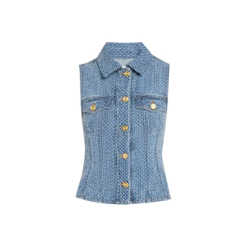 GANNI Светло-синий Женские Жилеты