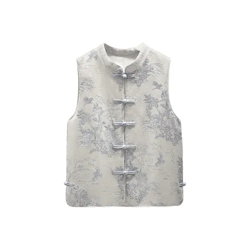 Cypress House Жилет Женский Светло-Синий