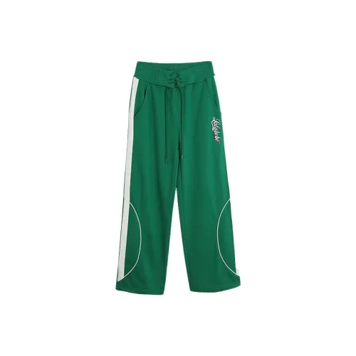 LALABOBO Зеленые Женские Повседневные Брюки