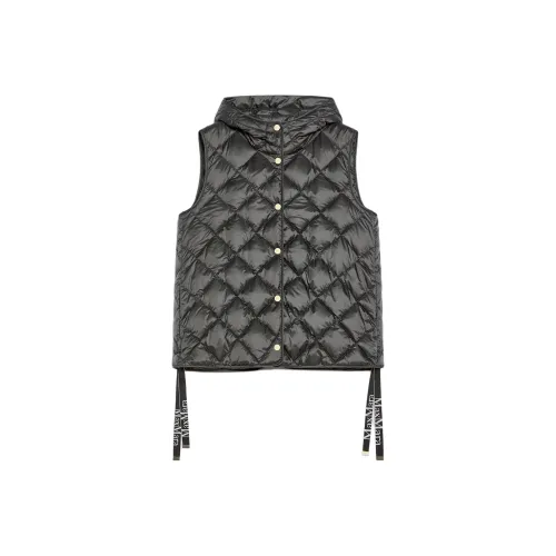 MAXMARA THE CUBE Trefa Коллекция Жилет в Quilted с водоотталкивающим покрытием цвет холста женский черный