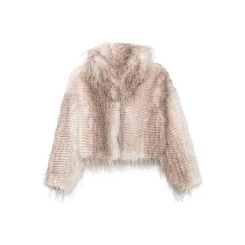 Blugirl Blumarine FW24 Velvet Feel Пальто Женское Бежевый
