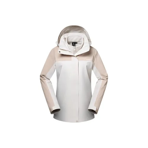 TOREAD Водонепроницаемый и Теплый Ветровка Женская Бежевая \ Светлая Верблюжья