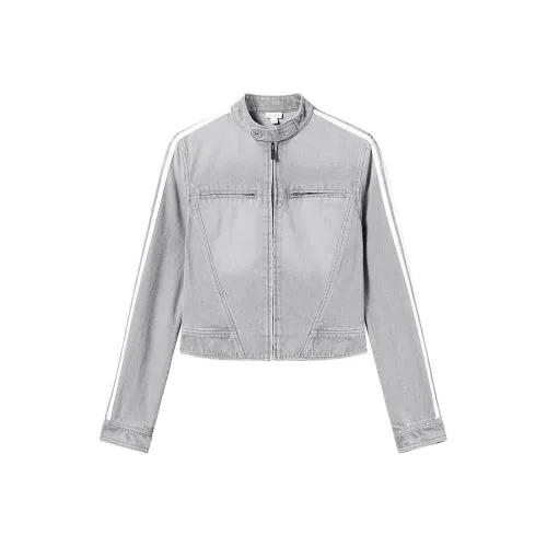 Miss Sixty Деним Куртка Женская Серого цвета