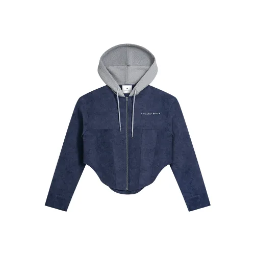 CALLED BACK Укороченное пальто женское синее