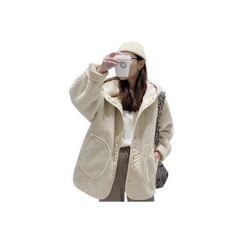 Tonlion Вельвет Feel Пальто Женское Темно-слоновая кость