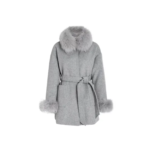 AUI Velvet Feel Пальто Женское Серое