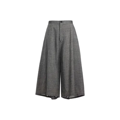 Yohji Yamamoto Серые Женские Повседневные Брюки
