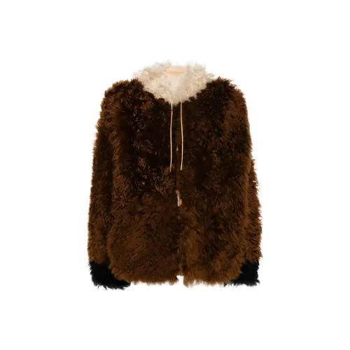MARNI Коричневый Женские меховые изделия