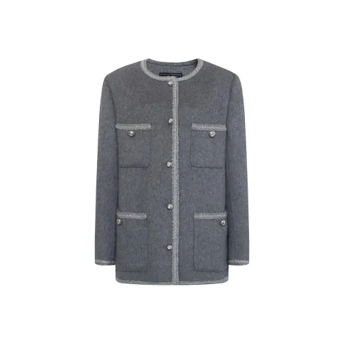 Anmani Куртка Женская Элегантная Серого Цвета