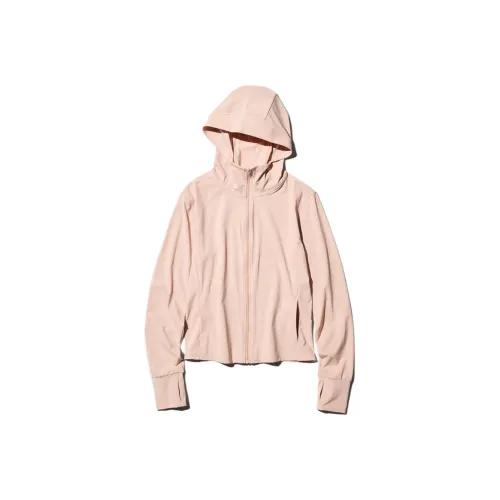 UNIQLO AIRism Mesh Series Пастельно-розовый Женская одежда с защитой от УФ-лучей