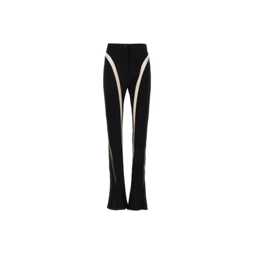 Mugler Черные Женские Повседневные Брюки