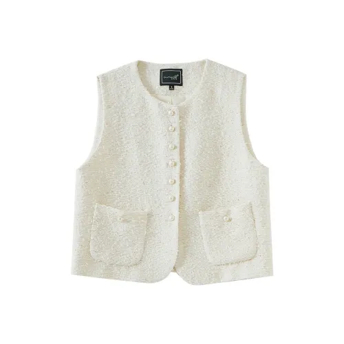 OUNIXUE Абрикос Женские Жилеты