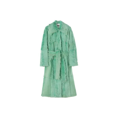 JIL SANDER Зеленый яблочный Женское пальто
