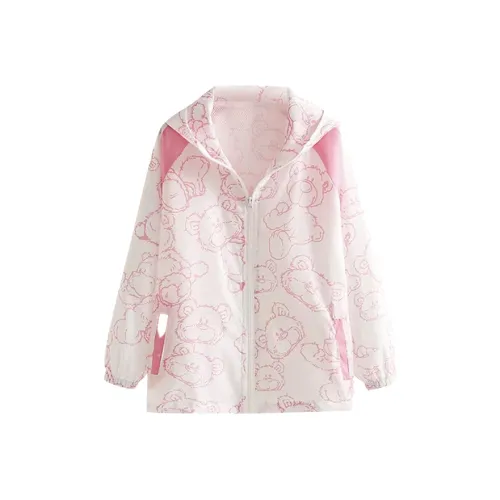 SYEEE WITH U Бейсбольная куртка Женская Розовая