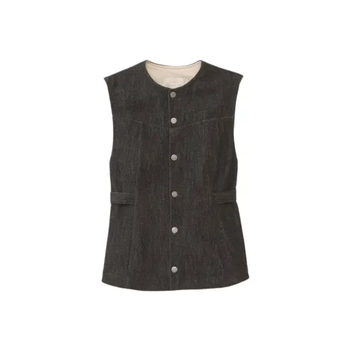 Lauren Manoogian FW24 Деним BODICE Жилет Женские Индиго Индиго