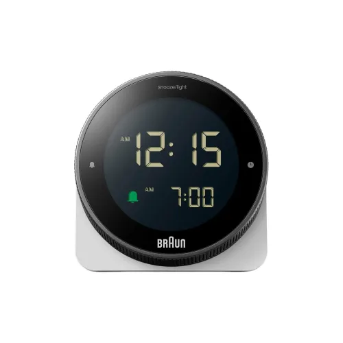 BRAUN Кварцевый механизм пластик будильник унисекс черный