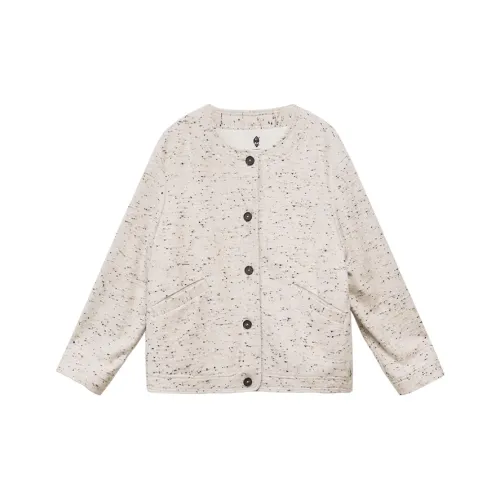 KERANPUJIAN Укороченное пальто женское кремовый абрикос