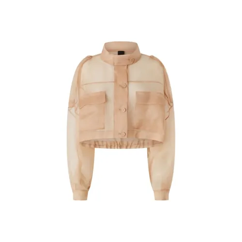 PINKO SS25 Cropped Jacket Women's Beige