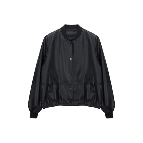 Комбо Женские Кожаные Куртки