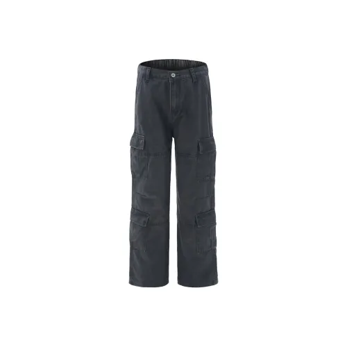 DILANGNIU Серые Унисекс Повседневные Брюки