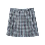 Синие и серые клетчатые юбки