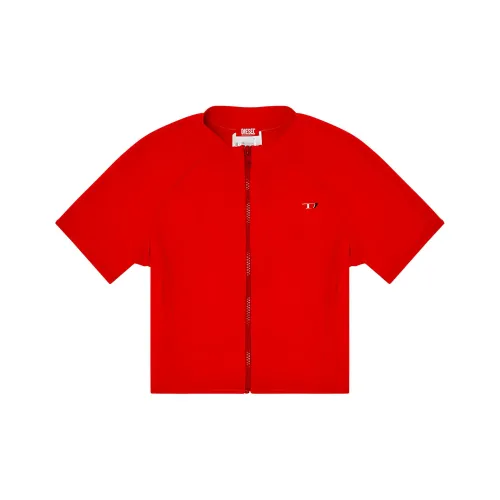 DIESEL SS25 Cropped Coat Women's Orange DIESEL SS25 Укороченное пальто женское оранжевого цвета